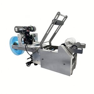 Machine d'étiquetage semi-automatique électrique pour bouteilles en verre, canettes, bocaux, autocollants adhésifs en acier inoxydable pour bouteilles et bois - Product Image 4