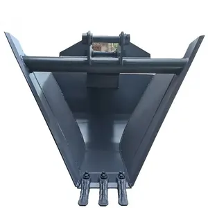 Excavator Attachment Trapezoidal Bucket Cleaning Drainage Narrow Trenching Bucket Digger V Type Ditch Buckets For Sale