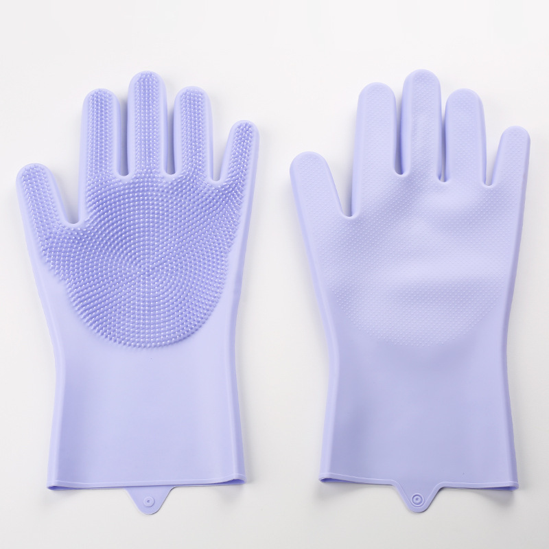 [Purple] Bathing Gloves - Set of Two