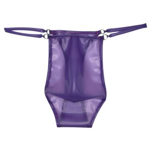 Nouveau <span class=keywords><strong>Latex</strong></span> Hommes String Sexy Culotte Sac avec Mode Garçons Taille Basse <span class=keywords><strong>Shorts</strong></span> En Caoutchouc T-Type Pantalon - Product Image 6