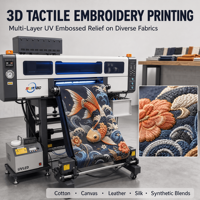 Mesin Printer UV DTF Suntec 3D Faux Embroidery Teknologi Terbaru 2026 untuk Efek Bordir Imitasi, Mesin Cetak Langsung ke Gulungan Film