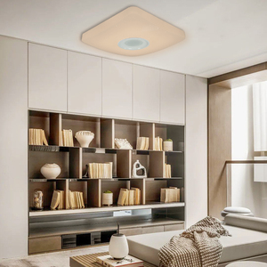 Âm nhạc với Bluetooth Loa thông minh RGB trong nhà tuôn ra núi hiện đại thay đổi độ sáng đèn lịch thi đấu vuông Acrylic từ xa dẫn ánh sáng Trần - Product Image 5