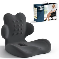 Nouvel ensemble de coussins de siège respirants en mousse à mémoire de forme tissée 2026 avec oreiller de massage lombaire pour chaise de bureau et soulagement de la sciatique