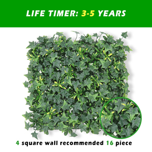 P191 Decoración Interior Planta Falsa Plástico Bambú y Hojas de Ciprés <span class=keywords><strong>Valla</strong></span> Seto Panel de Pared de Césped Artificial - Product Image 3