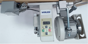 Machine à coudre industrielle à point noué WD 335A avec petit <span class=keywords><strong>crochet</strong></span>, pied entraîneur robuste et lit cylindrique, avec table - Product Image 5