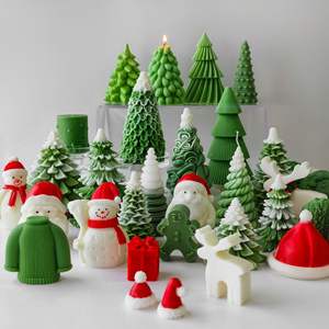 Nuovo Design 3D Stampi in Silicone per Candele a Forma <span class=keywords><strong>di</strong></span> <span class=keywords><strong>Albero</strong></span> <span class=keywords><strong>di</strong></span> <span class=keywords><strong>Natale</strong></span>, Babbo <span class=keywords><strong>Natale</strong></span>, Alce, Omino <span class=keywords><strong>di</strong></span> Pan <span class=keywords><strong>di</strong></span> Zenzero e Pupazzo <span class=keywords><strong>di</strong></span> Neve per la Creazione <span class=keywords><strong>di</strong></span> Candele - Product Image 2