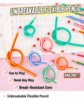 Crayon Magique Pliable et Flexible 2026 pour Enfants, Corps en Plastique HB, Mine Noire, Promotionnel EN71