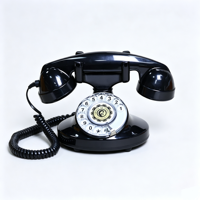 Téléphone fixe vintage OEM ODM, téléphone rétro antique, téléphone de bureau décoratif à cadran rotatif noir