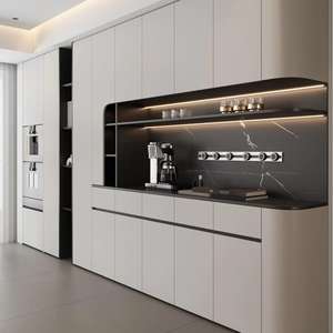 Armoire de rangement moderne en bois Cuisine européenne Hôtel Salle à manger Armoire à vin indépendante et pour salon Meubles de maison - Product Image 4