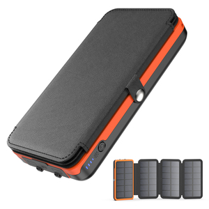 Banque d'alimentation <span class=keywords><strong>solaire</strong></span> haute efficacité Rohs 20000mAh <span class=keywords><strong>Chargeur</strong></span> <span class=keywords><strong>solaire</strong></span> pour téléphones mobiles Banques d'alimentation solaires Charge rapide - Product Image 1