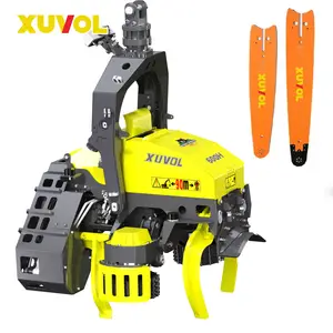 Extremely efficient forester saw max 650mm heavy duty large volume timber excavator attachments timber harvester head