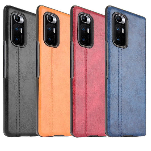 Lightweight Cowhide Pattern PU Leather Case Protective Cell Phone Back Cover for Xiaomi Mix Fold Shell