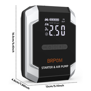 Arrancador de Emergencia Portátil 4 <span class=keywords><strong>en</strong></span> 1 Pro Multifunción de 12V con Bomba de Aire, el Mejor Arrancador de Litio - Product Image 6