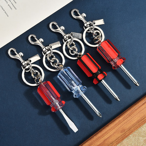 Mini tournevis porte-clés mignon en forme d'outil, breloque de sac pour hommes et femmes, porte-clés créatif pour clés de voiture et décoration de sac à dos - Product Image 1