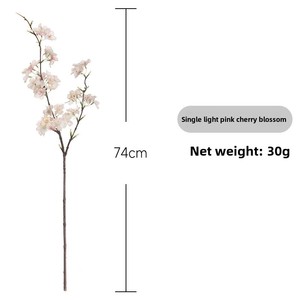 Branches de fleurs de <span class=keywords><strong>cerisier</strong></span> artificielles réalistes pour la décoration de la maison, des mariages et <span class=keywords><strong>du</strong></span> printemps, tiges de sakura en soie artificielle - Product Image 2