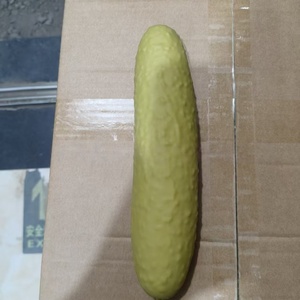 Realistic Cucumber Stress Relief Squeeze <b>Toy</b> Soft Sensory Hand <b>Toy</b> Novelty Prop Model for Kids Adults Office <b>Desk</b> - Product Image 2