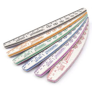 Lima de <span class=keywords><strong>uñas</strong></span> de <span class=keywords><strong>media</strong></span> <span class=keywords><strong>luna</strong></span> <span class=keywords><strong>con</strong></span> regla de doble cara <span class=keywords><strong>con</strong></span> logotipo impreso personalizado profesional 80 100 150 240 320 Lima japonesa de lija de grano - Product Image 3