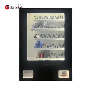Mini máquina expendedora gratuita montada en la pared con código QR para pestañas