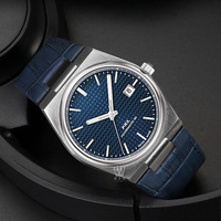 12mm Crocodile PRX TissotBracelet en cuir véritable Respirant Doux Luxe Meilleur Smartwatch Bande Dégagement rapide Personnalisable Vente en gros
