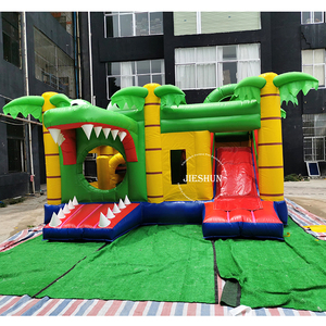 Nhà Máy Giá ngoài trời sân nhỏ cá sấu <span class=keywords><strong>Inflatable</strong></span> nhà bị trả lại lâu đài bouncy lâu đài <span class=keywords><strong>Inflatable</strong></span> với trượt - Product Image 3