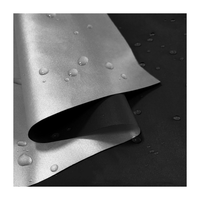 Tissu en taffetas 100% polyester 170T/190T/210T enduit d'argent, résistant à l'eau, imperméable, pour rideaux, sacs et bagages
