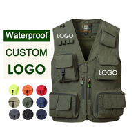 Gilet-Chaleco de lona militar para hombre, ropa informal de primavera y otoño para exteriores, para fotógrafo, carga, pesca, utilidad