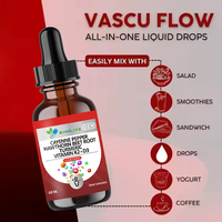 Gouttes liquides de complexe de poivre de Cayenne et d'aubépine 60ml avec racine de betterave, curcuma, vitamines K2+D3 – Supplément oral premium
