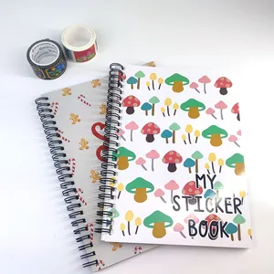 Custom printed sticker book for reusable stickers smart notebook customized