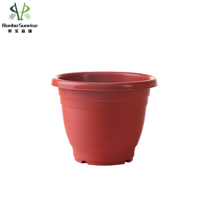 Ronbo Sunrise Outdoor Round Wholesale Terracotta Plastic Plant Pots Planters Flower Pots