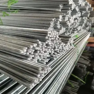Hochwertige metrische Gewindes tangen M2 M12 verzinkt DIN975 Beutel Normal Silber OEM Kunden spezifischer Stahl Schwere Bauzeit Oberfläche Stk