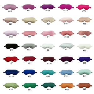 OEM di lusso in morbido raso di seta maschera per gli occhi per le donne vendita calda Logo personalizzato colori 135 alla moda maschere per gli occhi con fascia <span class=keywords><strong>elastica</strong></span> - Product Image 1
