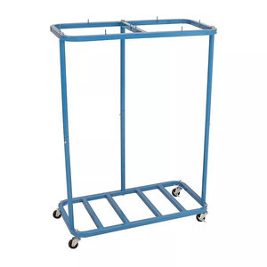 JH-Mech facile da usare Mobile porta sacchi per posta doppia in acciaio regolabile ed espandibile - Product Image 4