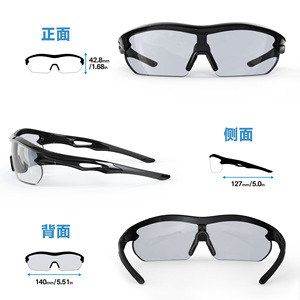 Outdoor Sports Goggles With Interchangeable Lenses For Cycling Hiking Fishing Running Golf Men's Polarized PCTAC Frame Plastic - Product Image 4