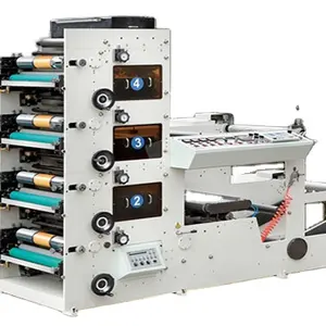 8 color flexographic printing press mini flexo printer machine