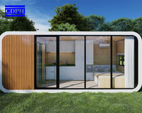 Cabine de travail mobile préfabriquée moderne et populaire de 20 pieds ou 40 pieds pour l'extérieur, type Apple Cabin Container House