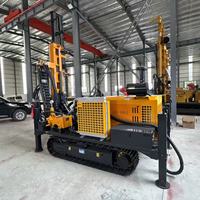 Foreuse hydraulique sur chenilles diesel ultra-performante avec pompe et moteur pour le forage de puits d'eau et minier jusqu'à 800 m