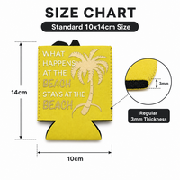 Refroidisseur de canettes en néoprène personnalisé avec logo par sublimation, 12 oz, léger, pliable, recyclable, pour garder les canettes de bière au frais