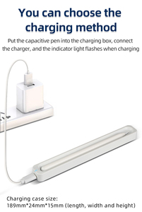Stylet capacitif actif pour iPad, compatible avec la charge magnétique <span class=keywords><strong>Apple</strong></span>, fonction gomme, stylet tactile intelligent - Product Image 6