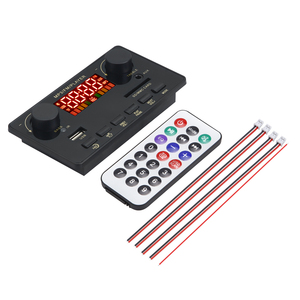 Placa decodificadora de coche de 160W <span class=keywords><strong>Bluetooth</strong></span> 5,0 MP3 WMA Radio FM Mp3 reproductor de música altavoz reloj despertador Digital pantalla de tiempo tarjeta elegante - Product Image 6