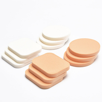 Expédition rapide, éponge à poudre ronde en latex doux, personnalisée, pour usage sec et humide, fournisseur d'éponges de maquillage cosmétiques