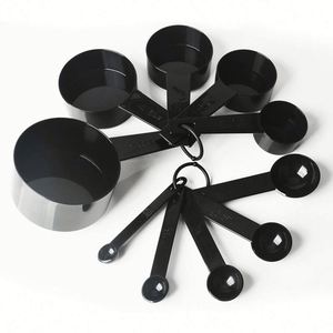 Juego de Diez Piezas de Cucharas y Tazas Medidoras sin Boca del Fabricante, Herramientas Pequeñas Creativas para Hornear en la Cocina, para Medir Gramos de Harina - Product Image 1