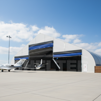 Hangar d'avion préfabriqué en acier à grande portée et abordable pour le stockage d'avions