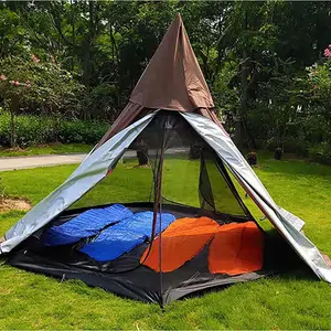 Hot Sale Outdoor Indian Camping Adult Teepee Bell Tent Waterproof Pyramid Outdoor Camping Tent