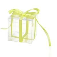Bon marché, boîte en plastique PVC avec logo personnalisé, boîte en plastique acétate pour animaux de compagnie, paquet cadeau en plastique carré de 6*6*6cm