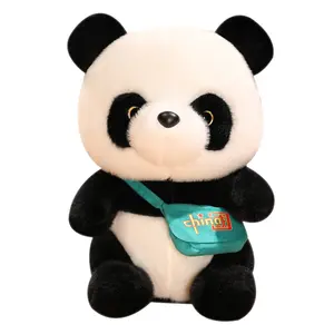 Panda sentado chino, juguete de peluche Blando de diseño de Anime