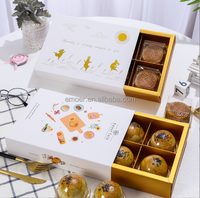 6 boîtes à gâteaux Gold Moon avec couvercle