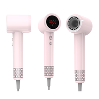 Sèche-cheveux ionique haute vitesse 1500W avec moteur DC sans balais, 3 vitesses, séchage rapide, pour salon de coiffure, vente en gros, OEM, marque privée, personnalisable