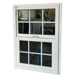Custom Size North American Vinyl Window Single Hung Windows Pvc Cheap House Window
