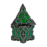 Lot de 7 dés polyédriques en métal écologiques pour jeux de rôle (D&D) et jeux de société, accessoires de jeu de société