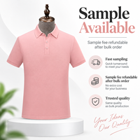 FNJIA Polo personnalisé pour homme, rose uni, manches courtes, col boutonné, tissu respirant, idéal pour le printemps et l'été